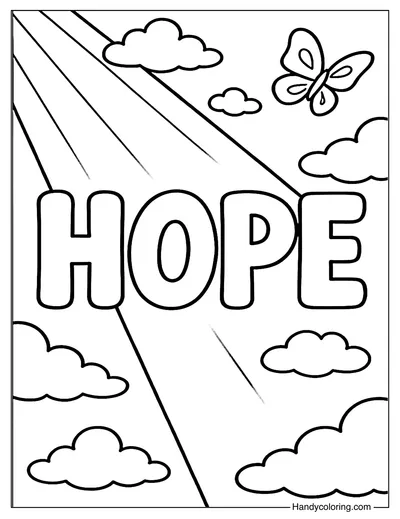 Free Hope Coloring Page