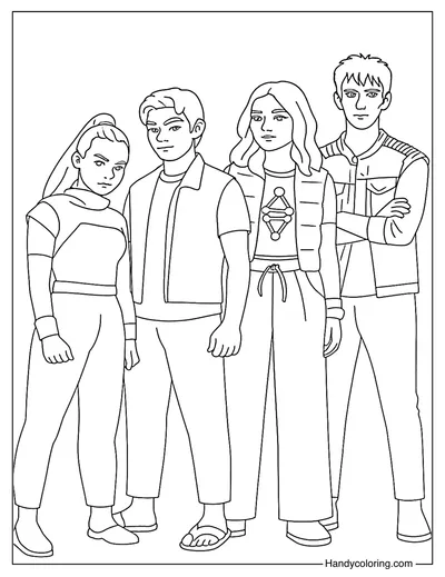 Free Zombies 4 Coloring Page
