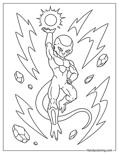 Frieza with One Hand Raised