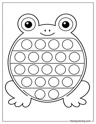 Frog Shape Pop It