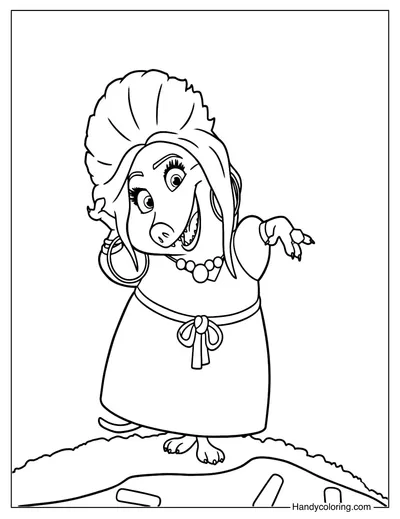 Frubelina Fru Fru Coloring Page