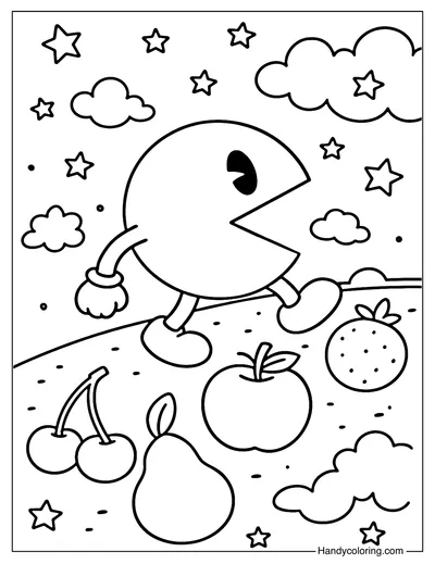 Fruit Trail Coloring Page