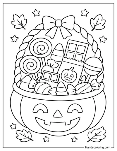 Full Trick or Treat Candy Bucket
