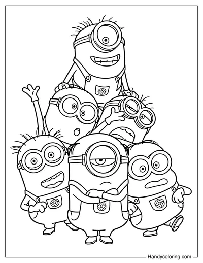 Funny Minions Stacking Pyramid