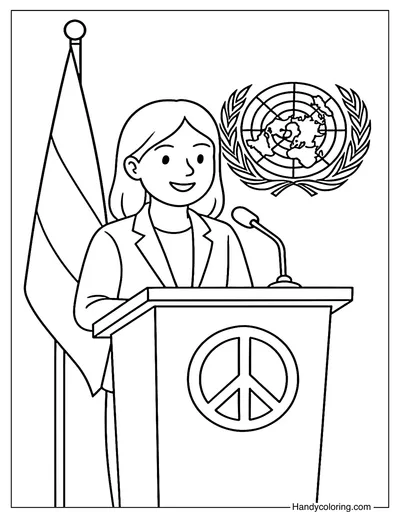 Future Leaders of the World Coloring Page