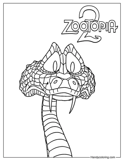 Gary De Snake Coloring Page