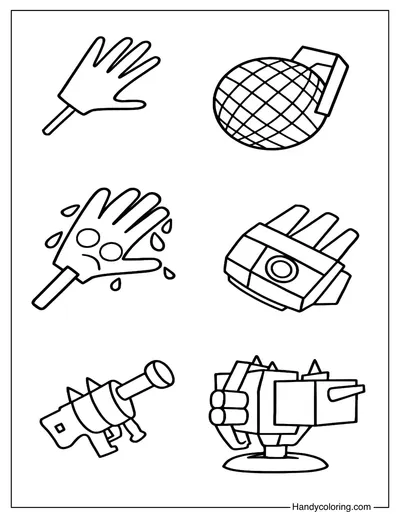 Gear Steal a Brainrot Coloring Page