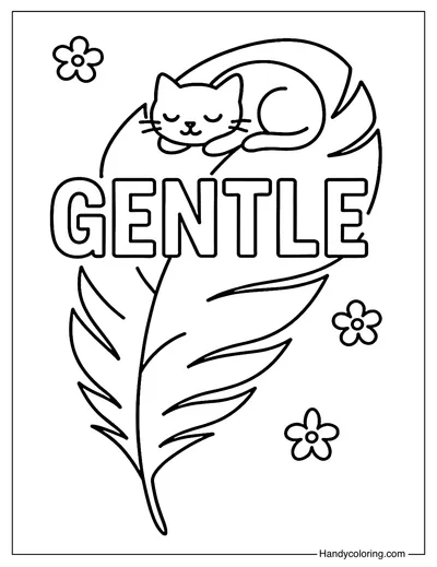 Gentle Coloring Page