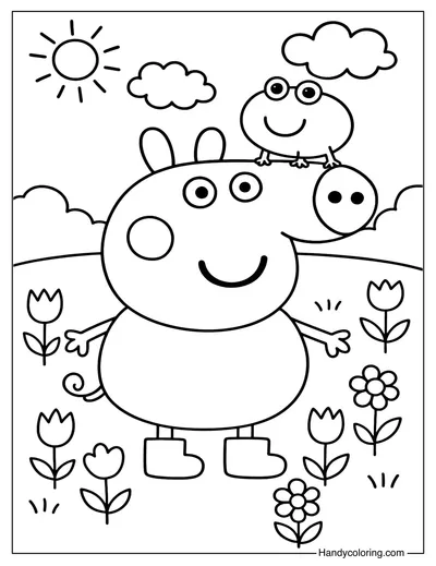 George Pig Coloring Page