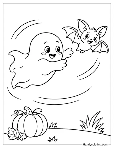 Ghost Chasing a Little Bat