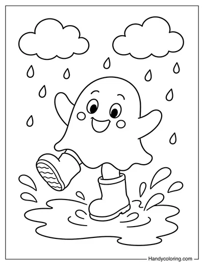 Ghost Splashing in a Puddle