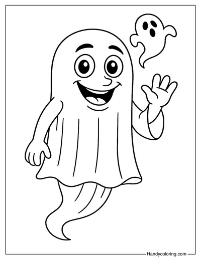 Ghost Tung Tung Tung Sahur Coloring Page