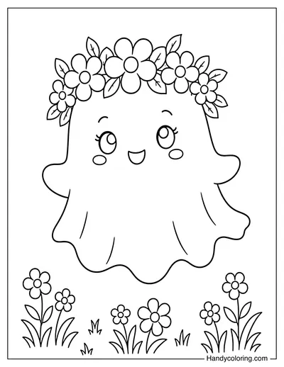 Ghost with Flower Crown