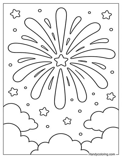 Giant Firework Burst
