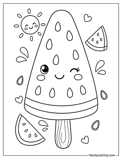 Giant Watermelon Popsicle