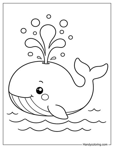 Giant Whale with Bubbles