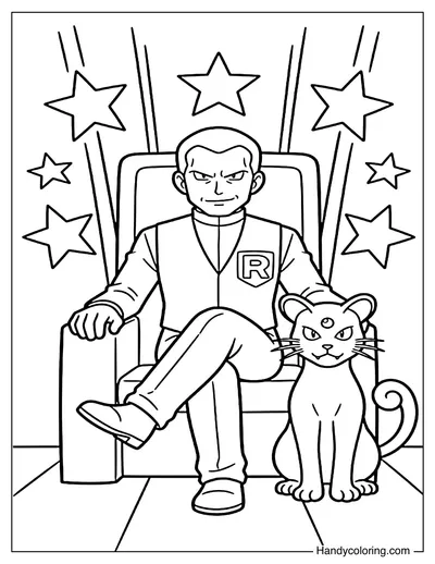 Giovanni Sitting On A Chair With Persian
