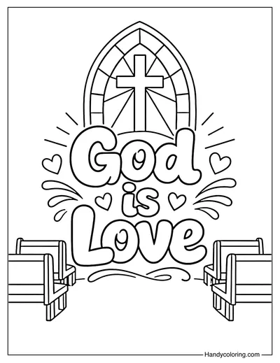 God is Love Inside Church Scene