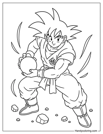 Goku Charging Kamehameha