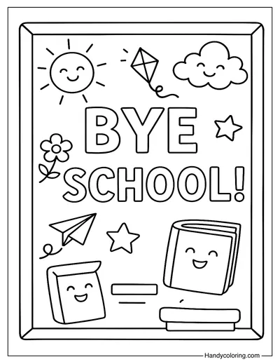 Goodbye Chalkboard Doodles Page