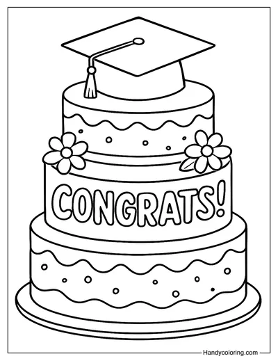 Graduation Cake Celebration Page