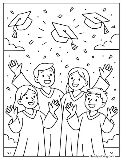 Graduation Cap Toss Page