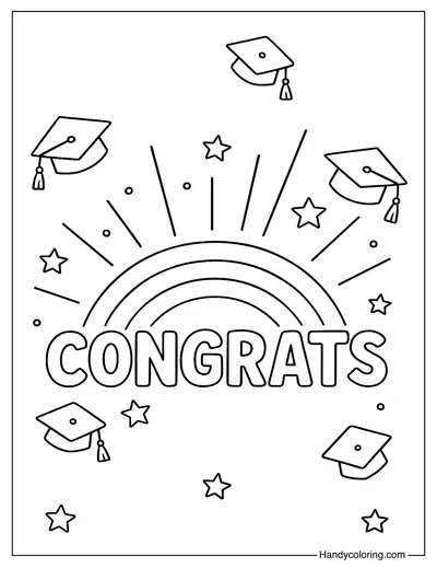 Graduation Rainbow Celebration Page