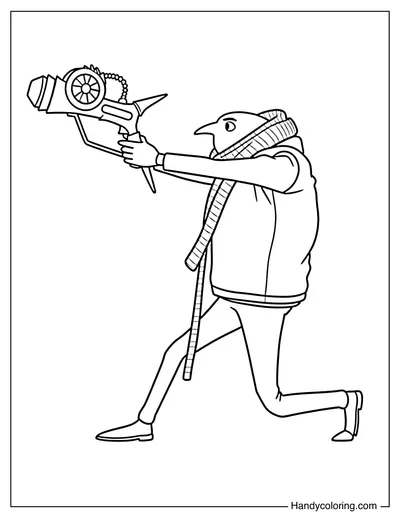 Gru Holding Freeze Ray Gun