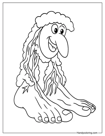 Happy Brr Brr Patapim Coloring Page