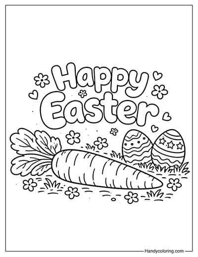 Happy Easter with Carrot