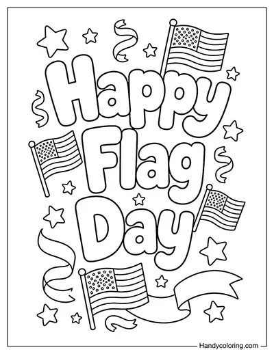 Happy Flag Day Letters