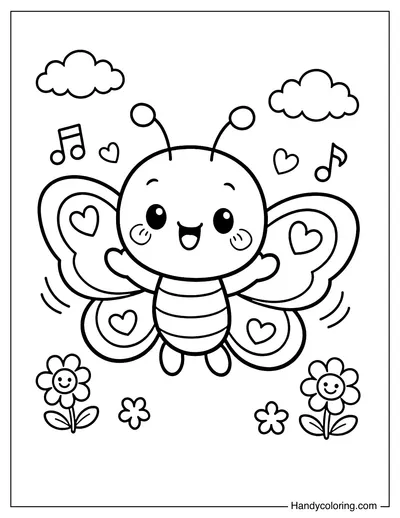 Happy Singing Butterfly