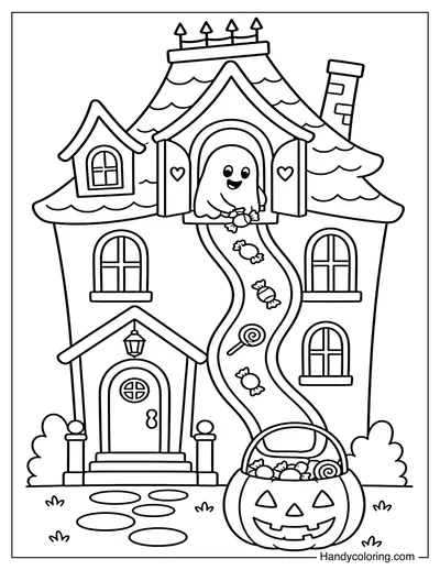 Haunted House with a Candy Chute