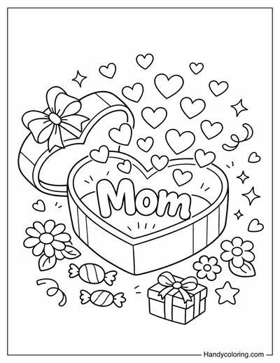 Heart Box Surprise for Mom