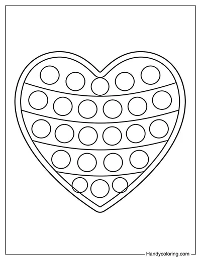 Heart Shape Pop It