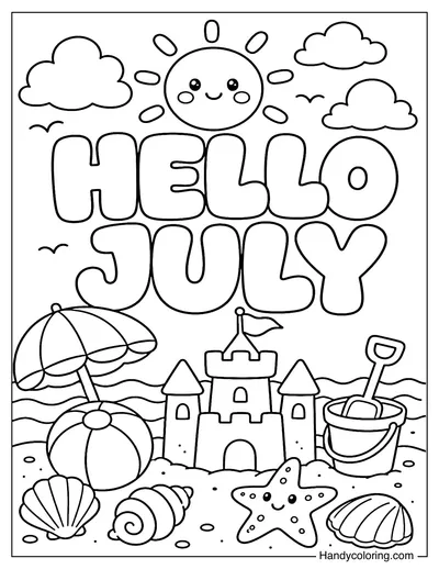 Hello July Beach Fun