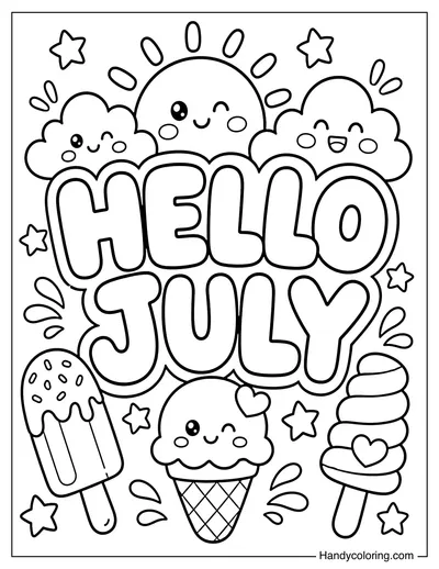Hello July Ice Cream Party