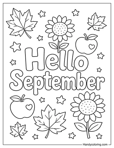 Hello September Lettering