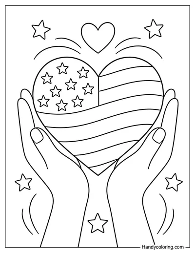 Helping Hands Holding American Heart