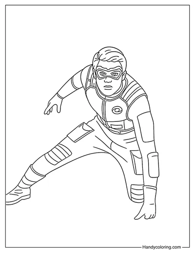 Henry Danger Fight Scene Coloring Sheet