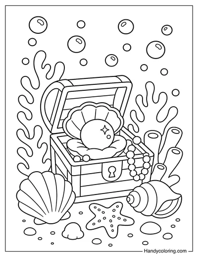 Hidden Pearl Treasure Scene