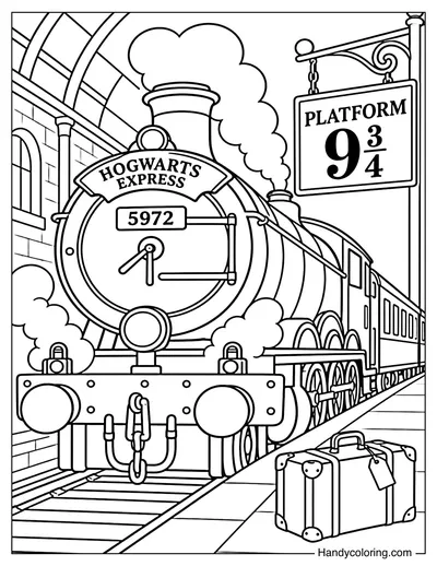 Hogwarts Express at Platform