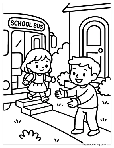 Home Arrival Coloring Page