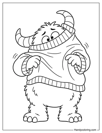Horned Monster Stuck in a Sweater
