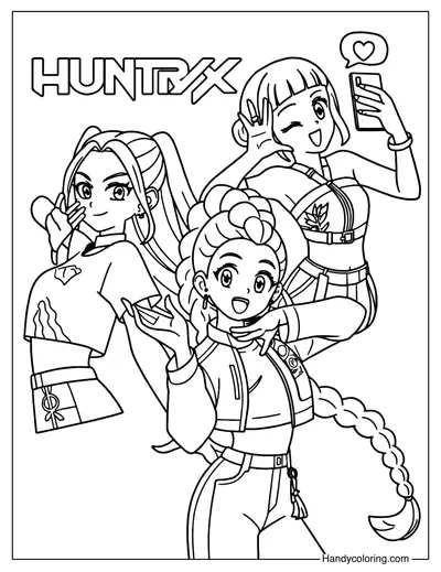 Huntrix Posing Together
