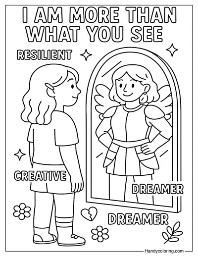 I Am More Than What You See Coloring Page