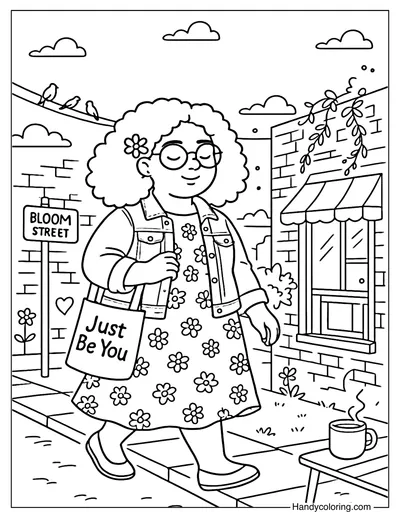 I am Unique Coloring Page
