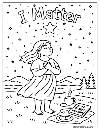 I Matter Coloring Page