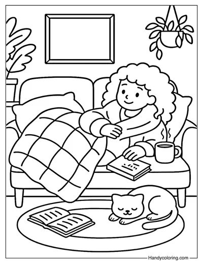 I Rest Without Guilt Coloring Page