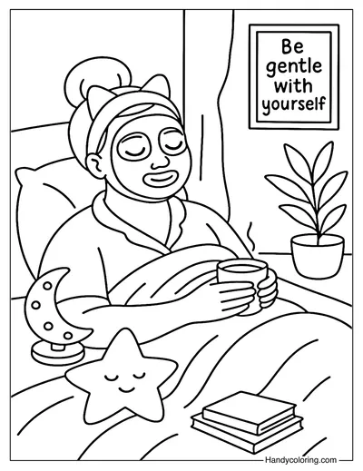 I Take Care of Me Coloring Page